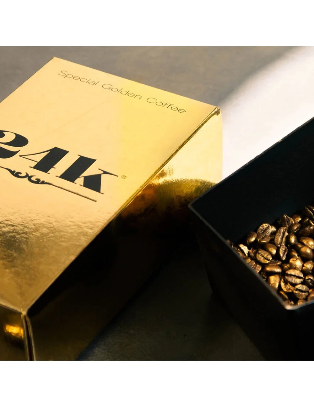 Special Golden Coffee 24K - Gold box detail